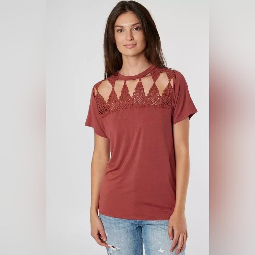 DayTrip Lace Shirt Women's Sz M